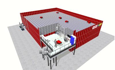 3D-Visualisierungen der fertigen AutoStore Anlagen der Phönix GmbH