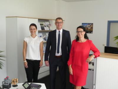 Das Team der IHK-Außenstelle in Wertheim (von links): Sandra Diehm, Christof Geiger und Silke Zipprich. Foto IHK