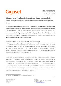 Pressemeldung - Gigaset und Telekom intensivieren Zusammenarbeit.pdf