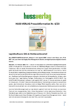 Presseinformation_6_HUSS_VERLAG_LOGISTIK HEUTE-Sonderheft Software in der Logistik 2023.pdf