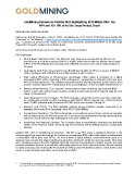 [PDF] Press Release: GoldMining Announces Positive PEA Highlighting $532 Million After-Tax NPV and 42% IRR at its São Jorge Project, Brazil