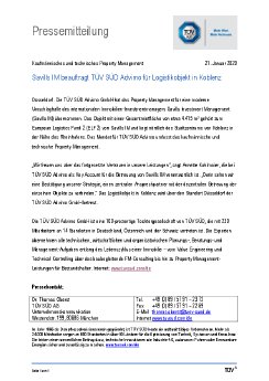 Savills IM beauftragt TUEV SUED Advimo fuer Logistikobjekt in Koblenz.pdf