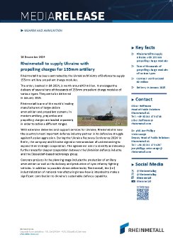 2024-12-18 Rheinmetall to supply artillery propelling charges to Ukraine.pdf