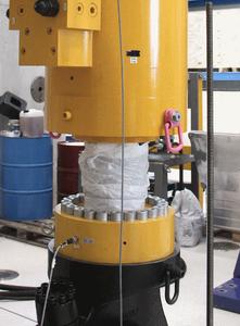 Kraftaufnehmer Serie DR in dynamischer Anwendung