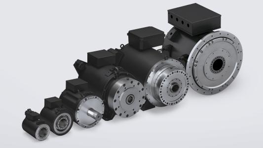 The DST2 torque motors are available with solid shaft, hollow shaft or with thrust bearings, thus offering considerable flexibility when they are integrated into the machine