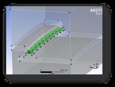 MultiZone-Technologie beim Meshing in ANSYS 15.0 erlaubt die automatische Erzeugung von konformen Swept-Mesh-Hexaeder-Gittern in hoher Qualität für Geometrien mit mehreren Körpern, die unterschiedliche Sweep-Richtungen aufweisen