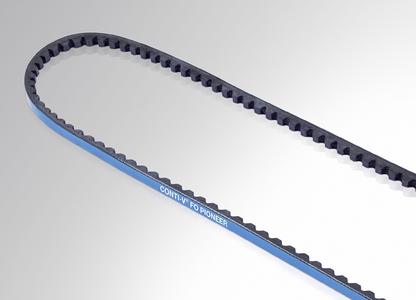 The FO Pioneer from ContiTech is a high performance raw-edge V-belt for drive solutions in machine and plant engineering. Photo: ContiTech