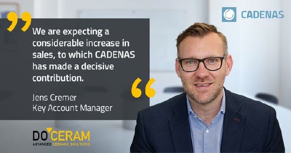 CADENAS的3D CAD门户网站让DOCERAM销售额大幅增长
