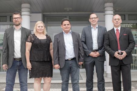 von links: Christian Wieck, Andrea Scholz, Robert Luther, Torsten Müller, Dr. Andreas Schmidt
