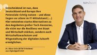 BITMi-Präsident Dr. Oliver Grün zum Digitalgipfel 2025