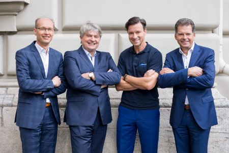 Thomas Schrader, Stefan Aevermann, Damir Dobric und Günther Schiller (v.l.)