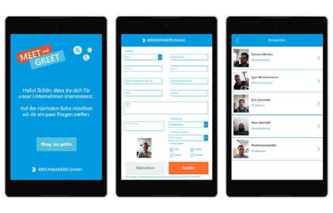 Screenshots Recruiting App