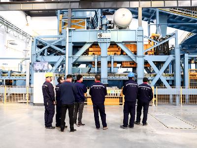 Impressive line: The team in Nantong can produce up to 40,000 tons of cast iron parts annually