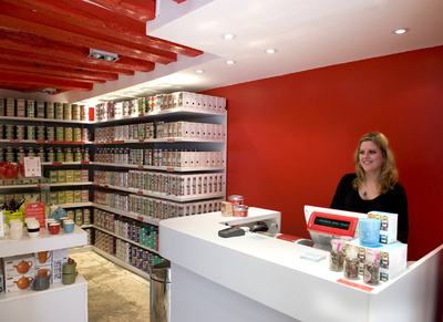 Odyssé-Terminal bei KUSMI TEA in Paris (Rue des Rosiers) – Foto: AURES Technologies 2010