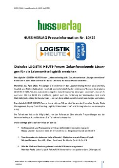 Presseinformation_10_HUSS_VERLAG_Digitales LOGISTIK HEUTE-Forum_Zukunftsweisende Lösungen für di.pdf