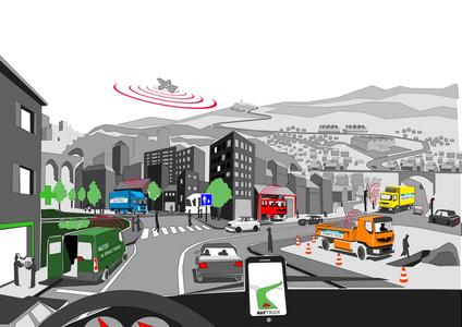 Als Partner des Optimod’Lyon-Forschungsprojektes entwickelt Renault Trucks neue Kommunikationsmittel zur Entlastung der Stadtzentren von Verkehrsbeeinträchtigungen