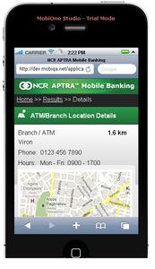 NCR APTRA Mobile Banking führt Kunden zum nächstgelegenen Geldautomat