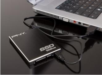 PNY bringt seine neuen schnellen SSD-Festplatten auf den Markt: SSD Optima 2,5" SATA II/USB2.0
