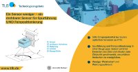 Drehbarer Sensor für Spurführung und Feinpositionierung