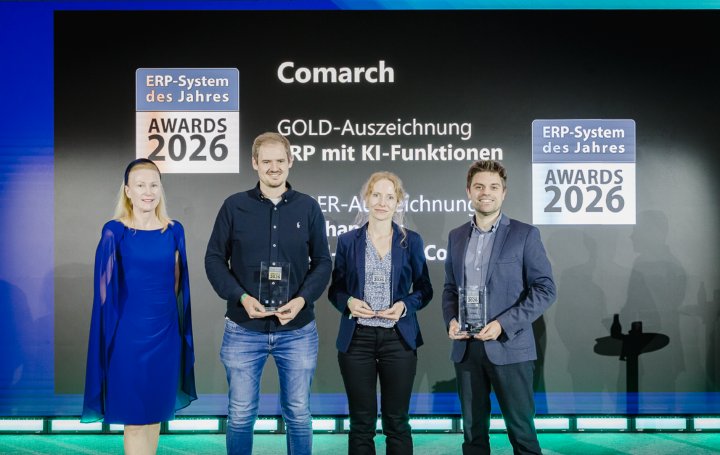 Comarch AG gewinnt Gold beim ERP-System des Jahres 2026 in der Kategorie "ERP mit KI-Funktionen"