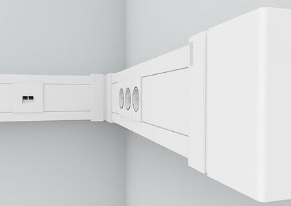 Die neue Brüstungskanal-Generation SIGNA BASE überzeugt durch besondere Belastbarkeit, Funktionalität und elegante Optik