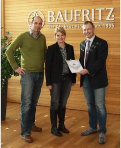 Von links nach rechts: Stefan Schindele, Gesundheitsexperte Baufritz, Dagmar Fritz-Kramer, Baufritz-Geschäftsführerin und Dr. Mario Blei vom Institut für Innenraumtoxikologie
