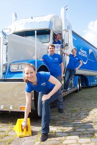 Die Transportbotschafter drücken aufs Gas (Foto: Wolf Sondermann)