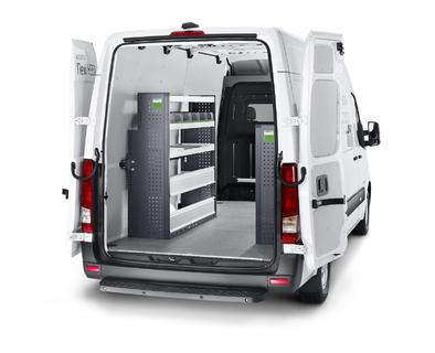 Der Hyundai H350 mit kompletter Fahrzeugeinrichtung bott protect service.