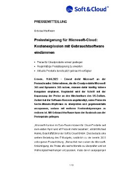 23-04-11 Preissteigerung für Microsoft-Cloud - Kostenexplosion mit Gebrauchtsoftware eindämmen.pdf
