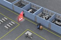 Sicherheit in der Logistik:SafetyDoorLight schützt, bevor Unfälle entstehen.