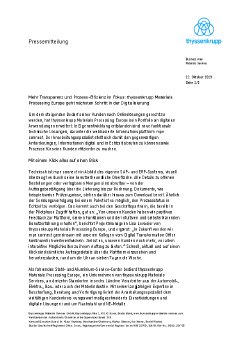 191022 Pressemitteilung thyssenkrupp Materials Processing Europe Digitalisierung.pdf