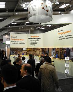 Messestand der gbo datacomp GmbH - Hannover Messe 2012 (Digital Factory)