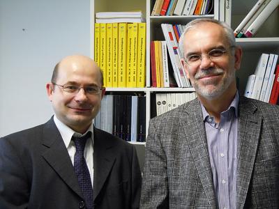 Die Professoren Jernej Klemenc und Bernd Sauer (rechts) (Foto: Klemenc Sauer)