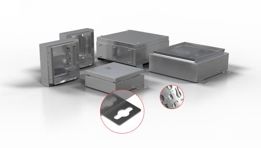 Mit dem ROSE Modular System können sich Kunden aus über 40.000 Modellvarianten ihr Wunschgehäuse zusammenstellen. Außenbefestigungslaschen ermöglichen die einfache Montage durch Einhängen