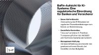 BaFin-Aufsicht für KI-Systeme: Was das neue Mandat für Banken und Versicherer bedeutet. Die BaFin überwacht den KI-Einsatz bei regulierten Finanzdienstleistungen – mit gestaffelten Kontrollen von verbotenen KI-Praktiken über Transparenzpflichten (ab 08/2026) bis zu Hochrisiko-Systemen (ab 12/2027). Die Geschäftsleitung haftet für den gesetzeskonformen Einsatz.