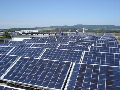 Photovoltaik auf Einkaufszentrum in Eckental