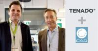 Auf gute Zusammenarbeit: TENADO Geschäftsführer André Kohut und CADENAS Geschäftsführer Jürgen Heimbach freuen sich über die neue Partnerschaft