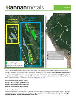 Hannan erweitert San Martin Kupfer-Silber-Projektportfolio auf 937 Qkm