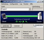 Erster Screenshot LANCOM Advanced VPN Client