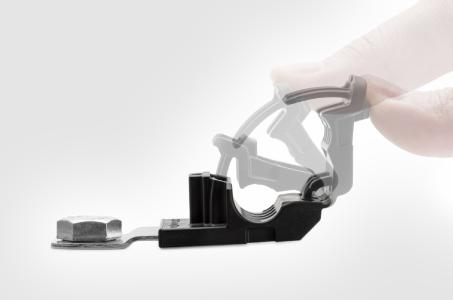 Design macht den Unterschied: Die Ratchet P-Clamp ist vielseitiger im Einsatz als konventionelle P-Klemmen.