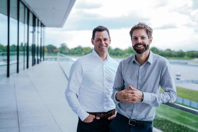 Geschäftsführung CUBE brand communications: Frank Fichtner, Dr. Michael Schilhaneck (v.l.n.r.)