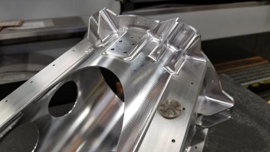hyperMILL® MAXX Machining – fünf Stunden Zeitersparnis beim Schlichten dieses Flugzeugbauteils