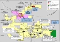 Abbildung 1: Bezirk Tennant Creek mit den Standorten der Projekte von CuFe, Tennant Minerals und Emmerson sowie dem von Emmersons Explorations-Joint-Venture (EEJV) mit TCMG abgedecktem Gebiet