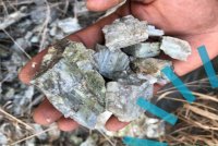 Grobes Spodumenkonzentrat; Quelle: Atlantic Lithium