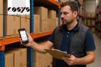 Physical inventory with stocktaking software by COSYS and barcode scanner