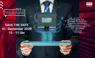 Flyer für Live Webinar - Der eco Security Talk