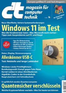 Titel c't 16/21