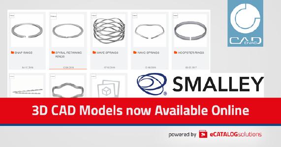 Smalley lancia una nuova serie di molle con il configuratore di prodotto online powered by CADENAS