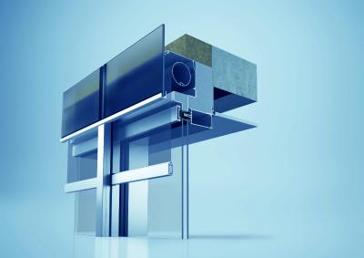 Solution entièrement intégrée comprenant le système de façade heroal C 50 et le système de protection solaire heroal VS Z / © heroal