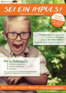 Sei ein Impuls - Käuferportal Spendenaufruf